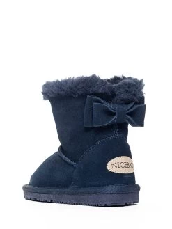 Leren Boots "Elwha" Donkerblauw -Babyproduct winkel nicebay leren boots elwha donkerblauw 4