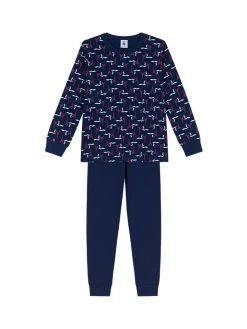 PETIT BATEAU Pyjama Donkerblauw