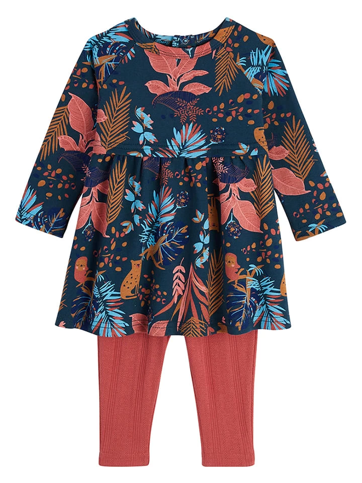 2-delige Outfit Donkerblauw/rood