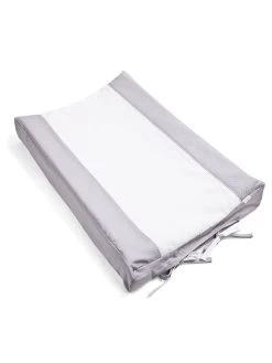 Aankleedkussenhoes "Oxford" Grijs/wit - (L)70 X (B)47 X (H)9 Cm