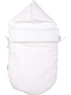 Voetenzak Wit/lichtroze - (L)77 X (B)40 Cm