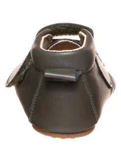 Pom Pom Leren Pantoffels Kaki -Babyproduct winkel pom pom leren pantoffels kaki 2