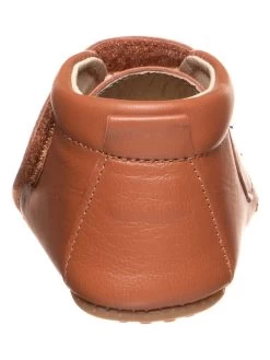 Pom Pom Leren Pantoffels Lichtbruin -Babyproduct winkel pom pom leren pantoffels lichtbruin 2