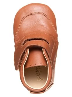 Pom Pom Leren Pantoffels Lichtbruin -Babyproduct winkel pom pom leren pantoffels lichtbruin 3