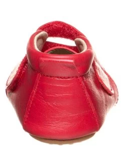 Pom Pom Leren Pantoffels Rood -Babyproduct winkel pom pom leren pantoffels rood 2