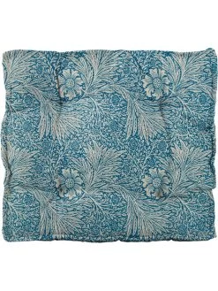 Zitkussen "Wild Flowers" Blauw - (L)37 X (B)37 Cm