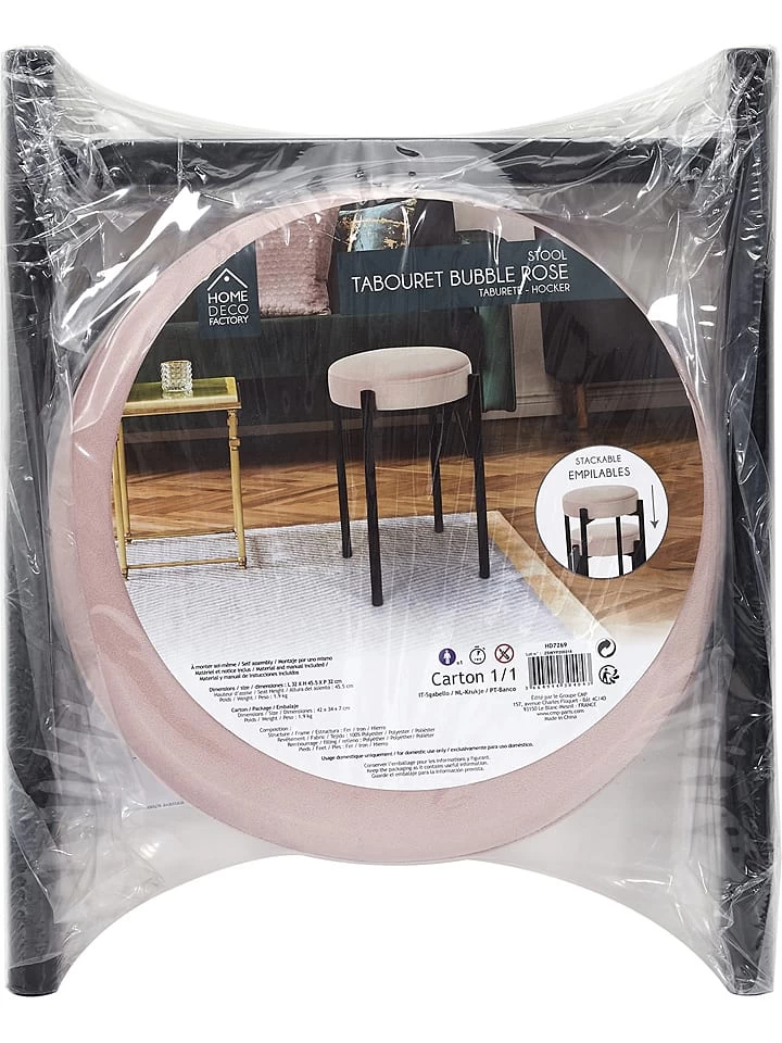 4-delige Set: Krukken "Bubble" Lichtroze - (H)45,5 X Ø 32 Cm 5 4-delige Set: Krukken "Bubble" Lichtroze - (H)45,5 X Ø 32 Cm - Afbeelding 5