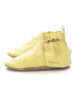 ROBEEZ Leren Kruipschoenen "Stick And Cone" Geel -Babyproduct winkel robeez leren kruipschoenen stick and cone geel 2