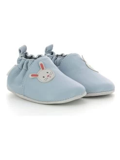 ROBEEZ Leren Kruipschoentjes "Mimirabbit" Lichtblauw