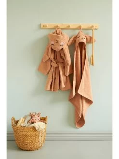 Roommate Badcape "Bunny" Lichtroze - (L)72 X (B)72 Cm