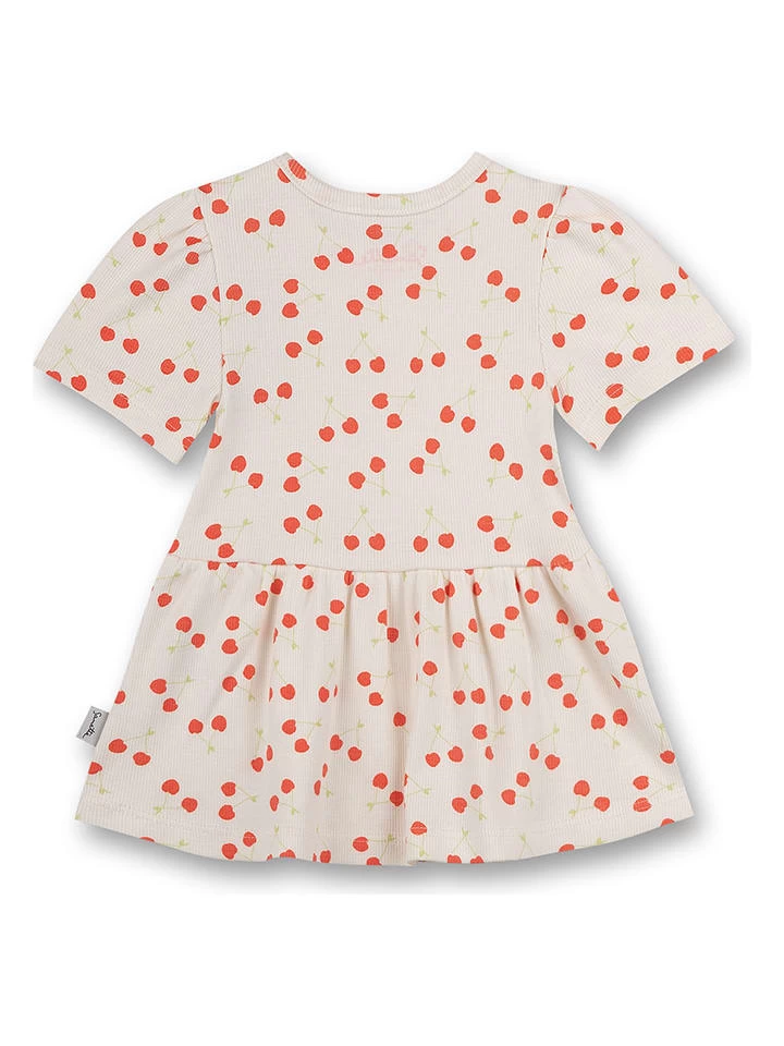 Jurk Crème/rood 2 Jurk Crème/rood - Afbeelding 2