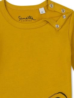 Longsleeve "Turtle" Okergeel -Babyproduct winkel sanetta kidswear longsleeve turtle okergeel 2