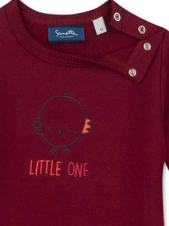Sweatshirt "Little Birdie" Bordeaux -Babyproduct winkel sanetta kidswear sweatshirt little birdie bordeaux 2