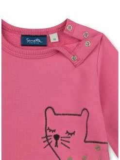 Sweatshirt "Lovely Leo" Roze -Babyproduct winkel sanetta kidswear sweatshirt lovely leo roze 2