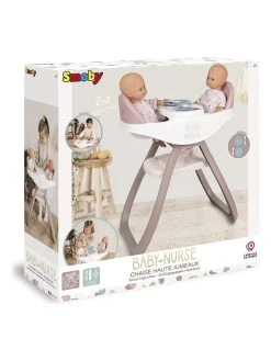 SMOBY Tweelingpoppen-kinderstoel "Baby Nurse" Met Accessoires - Vanaf 2 Jaar