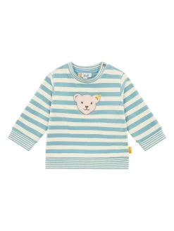 Steiff Sweatshirt Lichtblauw/crème