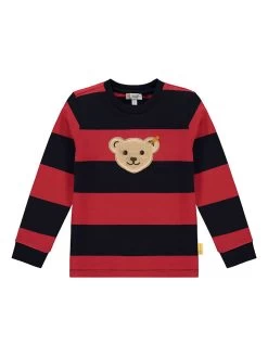 Steiff Sweatshirt Rood/donkerblauw
