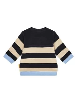 Voorkant -Babyproduct winkel steiff sweatshirt zwart beige lichtblauw 1
