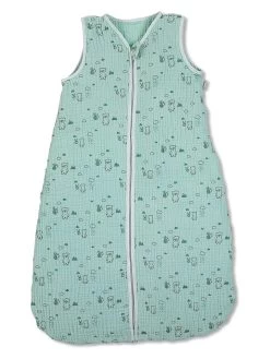 Sterntaler Mousseline Babyslaapzak "Ben" Turquoise