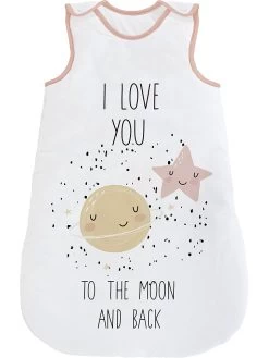 Slaapzak "Love To The Moon" Wit/meerkleurig