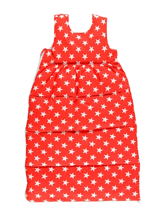 Donsslaapzak "Sterren" Rood/wit 2 Donsslaapzak "Sterren" Rood/wit - Afbeelding 2