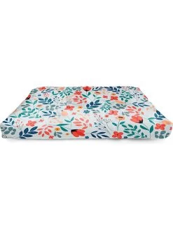 Zitkussen "Colorful Flowers" Meerkleurig - (L)80 X (B)60 Cm