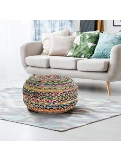 Poef Meerkleurig - (H)45 X Ø 45 Cm -Babyproduct winkel tomasucci poef meerkleurig h 45 x o 45 cm 2