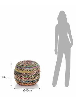 Poef Meerkleurig - (H)45 X Ø 45 Cm -Babyproduct winkel tomasucci poef meerkleurig h 45 x o 45 cm 3