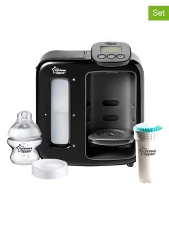 Tommee Tippee 2-delige Set: Flesbereider "Perfect Prep" Met Vervangend Filter Zwart