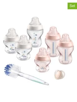 Tommee Tippee 8-delige Babyflessenset Transparant/lichtroze/wit
