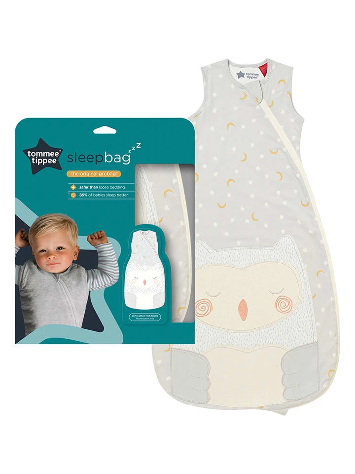 Tommee Tippee Babyslaapzak "Sleeping Ollie" Lichtgrijs 2 Tommee Tippee Babyslaapzak "Sleeping Ollie" Lichtgrijs - Afbeelding 2