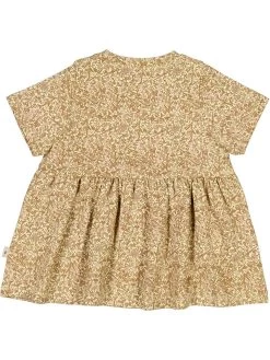 Voorkant -Babyproduct winkel wheat jurk anna lichtbruin geel 1