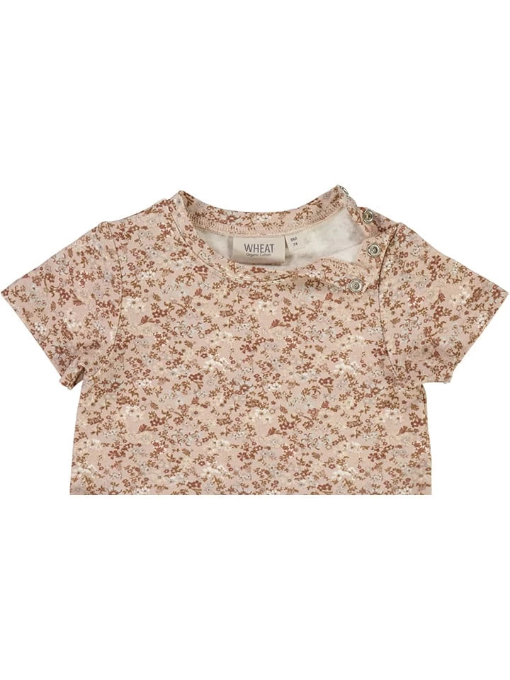 Wheat Jurk "Johanna" Lichtroze/lichtbruin 3 Wheat Jurk "Johanna" Lichtroze/lichtbruin - Afbeelding 3