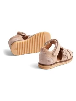 Wheat Leren Enkelsandalen "Sky Flower" Lichtroze -Babyproduct winkel wheat leren enkelsandalen sky flower lichtroze 2