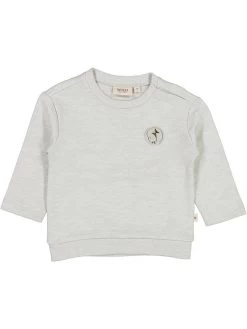 Wheat Sweatshirt "Kite Badge" Grijs