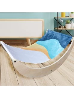 Hangmat Lichtbruin/meerkleurig - (L)60 X (B)90 X (H)43 X (D)60 Cm -Babyproduct winkel woody kids hangmat lichtbruin meerkleurig l 60 x b 90 x h 43 x d 60 cm 2